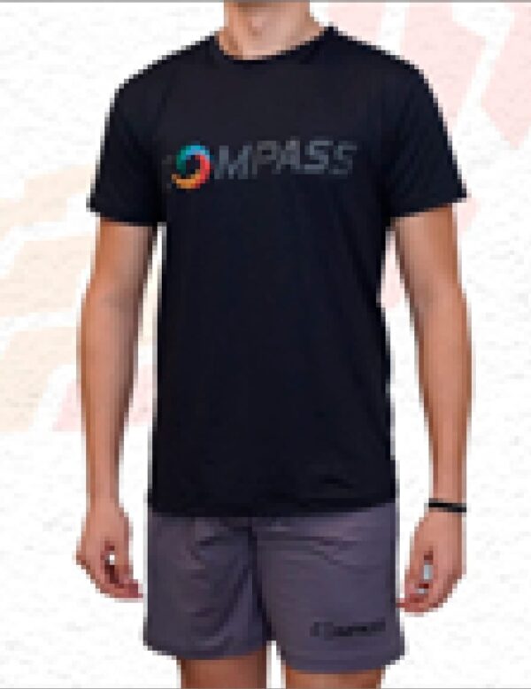 REMERA NEGRA CON GRIS MASCULINO GG