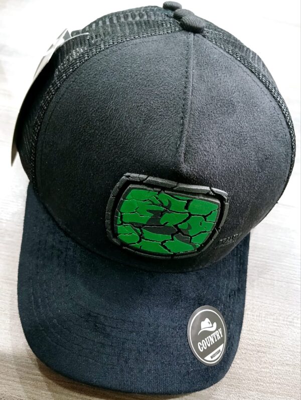 GORRO NEGRO GAMUZA LOGO SIERVO