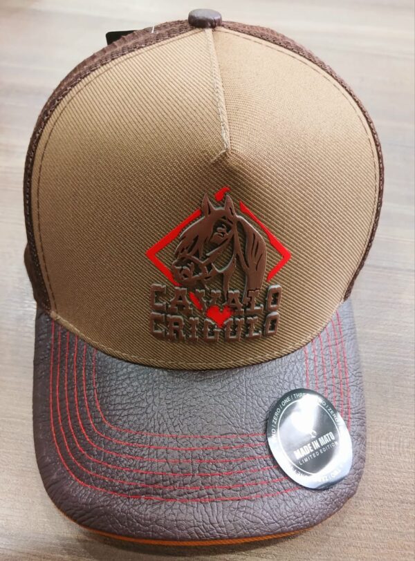 GORRO MARRON LOGO CAVALO CRIOULO