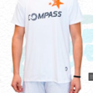 REMERA BLANCO CON NEGRO CON ESTRELLA MASCULINO M