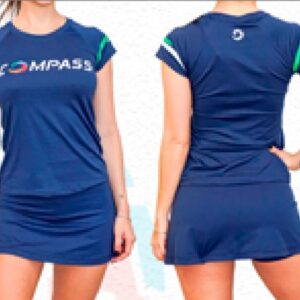 REMERA AZUL MARINO CON BLANCO FEMENINO G