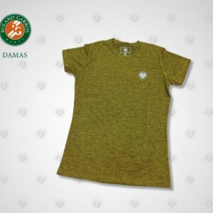 CAMISETA DAMA OPEN MEZCLA AMARILLO Talla P