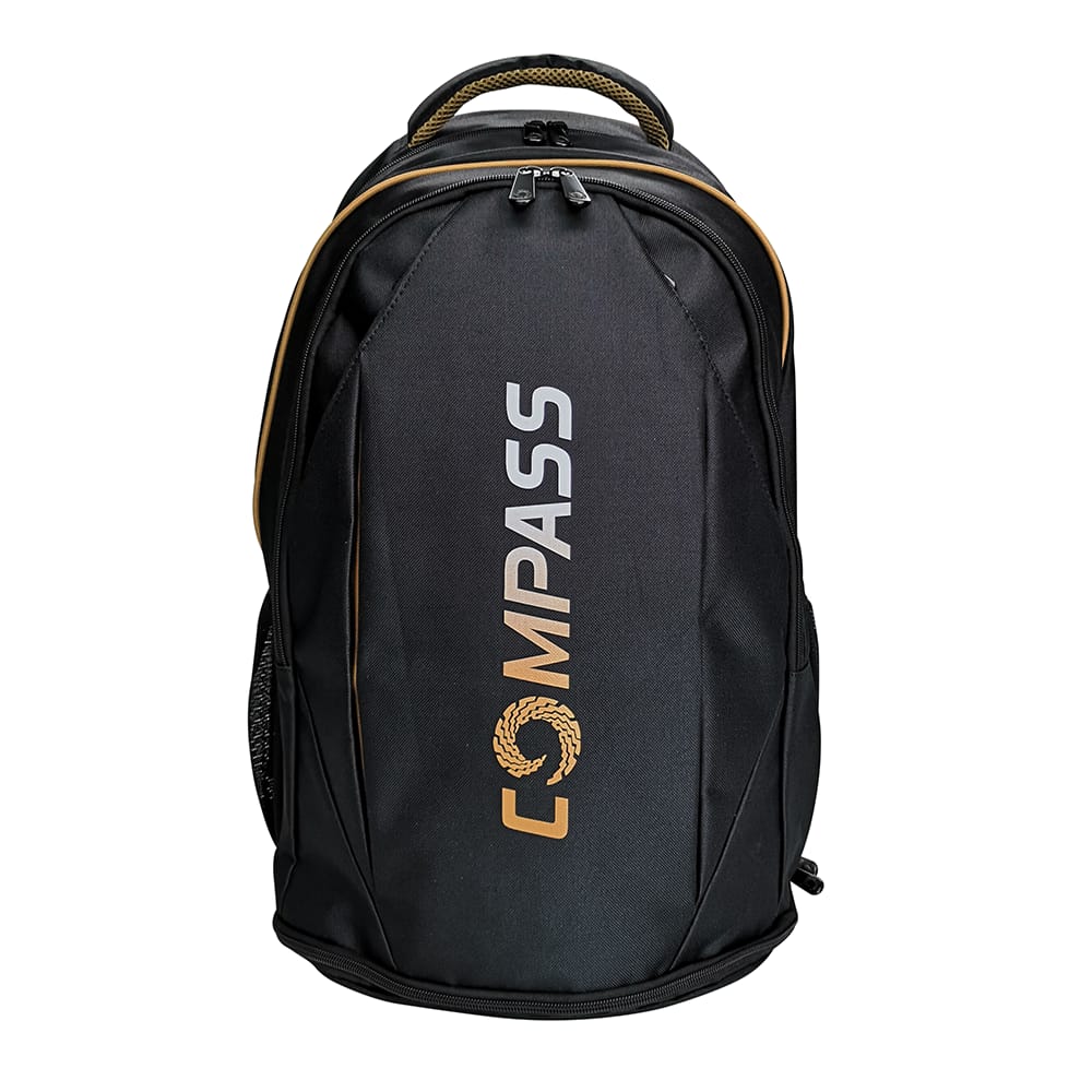 MOCHILA PRO NEGRO/DORADO