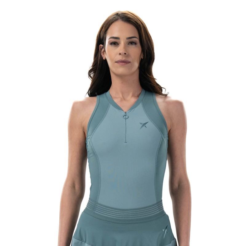 CAMISETA DAMA POLO BRISA VERDE CON CIERRE L