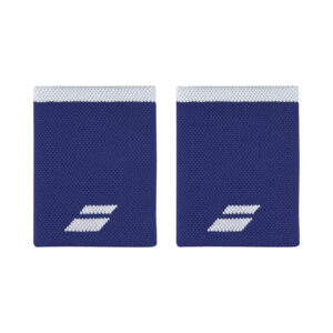 MUÑEQUERA AZUL FRANCIA CON BORDADO BLANCO