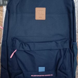 MOCHILA SPORTING AZUL CON DETALLE EN ROSA