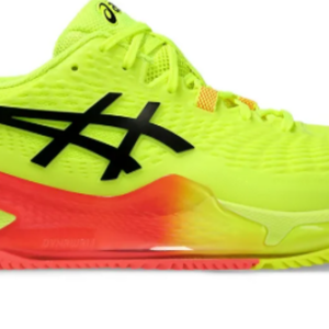 CALZADO ASICS MASCULINO GEL-RESOLUTION 9 CLAY PARIS SAFETY YELLOW/BLACK 8.5US 26.5CM